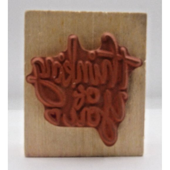 Stamp  Thinking of You Y-2713 Stamp City ©1999 2½"x 2" - Picture 2 of 4